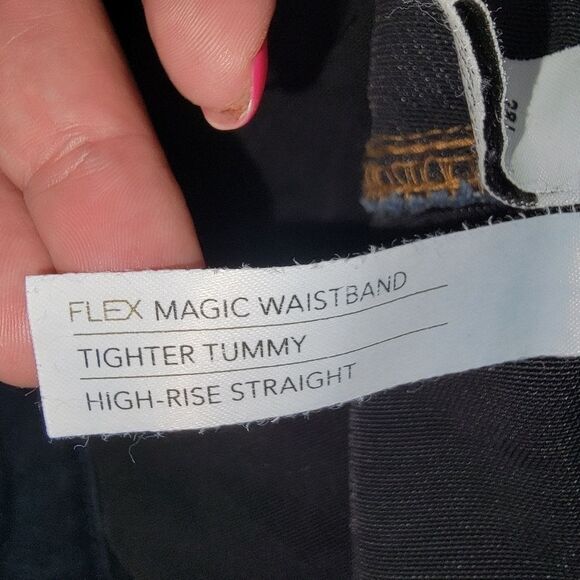 Lane Bryant high-rise straight tighter tummy denim jeans size 28L/Tall - Picture 4 of 4